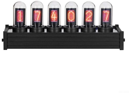 Digitale Röhrenuhr, große Zeitanzeige, PC, intelligente Steuerung, kreatives Geschenk, Ref Nixie Uhr, Desktop-Dekoration