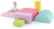 COSTWAY 6 STK. Schaumstoffbausteine, Riesenbausteine zum Toben und Klettern, Softbausteine aus Schaumstoff, Großbausteine Mehrfarbig, für Kinder im Vorschulalter, Babys und Schulkinder (Hellrosa)