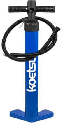 LOVIVER Pump Kayak Inflatable Pump Builtin Gauge Quick Inflator Deflator Air Pump Hand Pump for Inflatable Pool Camping