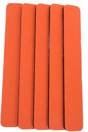 SEWACC Selbstklebende Filz Pinnwandleisten 5 Stück 33x1,2cm Orange Mit 30 Stecknadeln Büro Kinderzimmer Notizen Fotos Pinnwand Zubehör