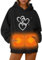 UHouse Beheizbarer Hoodie Damen Herren Kapuzenpullover Winter Beheizbare Pullover mit Kapuze Unisex Hoody Elektrische Beheizte Kapuzenpulli Outdoor Heizjacke Angebote Amazon Schwarz XL