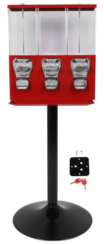 Godisautomat, Stöldskyddsgummibollsmaskin med Stativ Individuella Godisaskar för Studsbollar Godisnötter