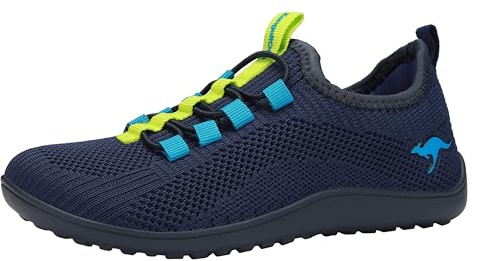KangaROOS Unisex Kinder K-bfk Bole Barfussschuhe, Navy Lime, 36 EU