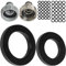 Ersatz Flachdichtungen Set, 50 Stück, für G 1/2 und 3/4 Garten Stecksysteme, kompatibel mit Gardena 21 und 26,5 mm Hahnverbinder, Ø 19 x 11 und 24 x 16 mm, Gummi, Dichtung für 01120-00.600.01, 5300