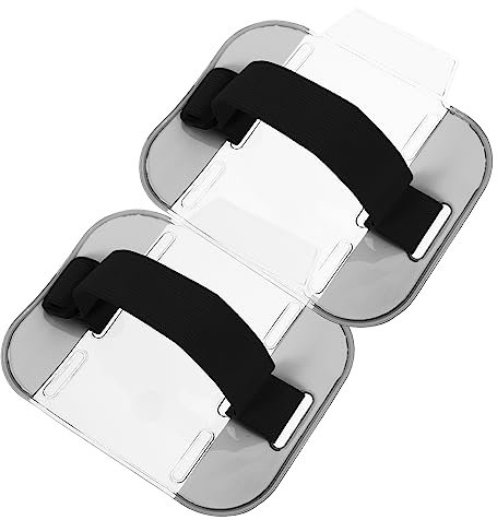 SHOWERORO 2stücke Ausweishalter Für Arm Aus Pvc Und Nylon Verstellbares Band Zum Aufbewahren Von Ausweisen Arbeitskarten Leicht Zu Reinigen Wiederverwendbar Und Tragbar