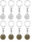 8PCS Trolley Token, Trolley Coin Shopping, Reusable and Durable Pound Coin Holder UK, Old Type Convenient Shopping Cart Accessory