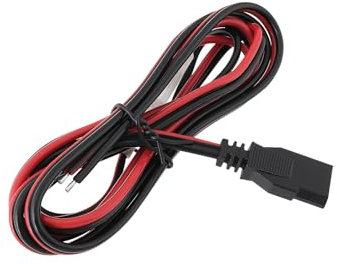 Create idea 1pc 3 Pin 2 Wire Fused Power Cord Plug Radio Fused Power Cable Replacement CB Power Plug Fused Power Cord 16AWG for CB Radio(1.5M)