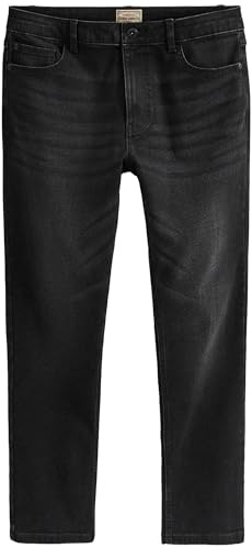 NEXT Herren Essential Slim Fit Jeans mit Stretch Washed Black Numeric_28
