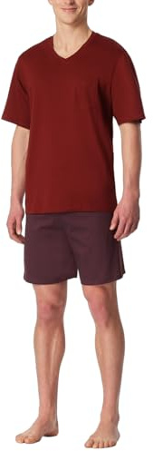 Schiesser Herren Schlafanzug kurz V-Ausschnitt - Nightwear Set