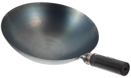 Alipis 1Pieza Wok Mango Único Sartén Práctica Calentamiento Uniforme