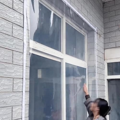 Transparente Fenster Isolierfolie Winter-Fensterisolierung Fensterisolierungsset,EVA-Folie Fenster-Kaltblocker Ohne Schneiden,Thermofolie Kälteschutzfolie