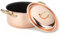 Ballarini Il Rame Casseruola 16 cm 1,6 lt con coperchio, rivestimento interno antiaderente Teflon Platinum, manici in ottone