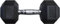 Rage Fitness Unisex-Erwachsene Dumbbell Kurzhantel, Schwarzer Sechskant, 60 LB
