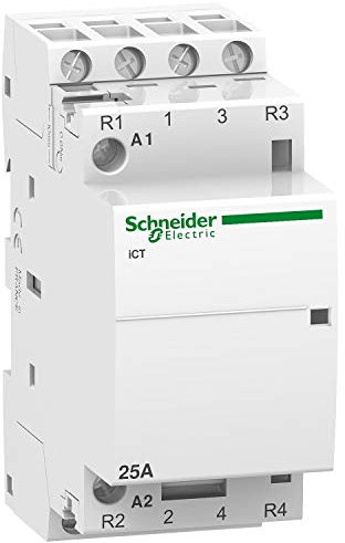 Schneider Electric Acti 9 ICT iCT Leistungsschütz / 230 V ac Spule, 4 -polig 2 Schließer + 2 Öffner, 400 V ac / 25 A