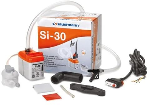 Sauermann SI-30-230V Mini bomba de extracción de condensado para aire acondicionado de hasta 5.6 toneladas, 230 V