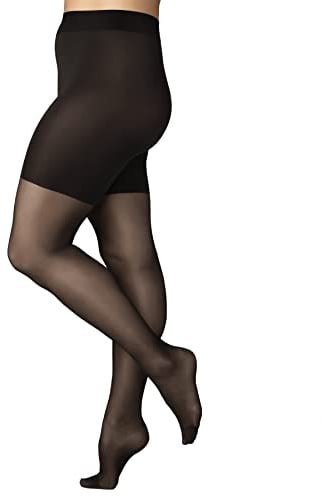 FALKE Beauty Plus 20 Strumpfhose Transparent Feuchtigkeitsregulierend, Optimaler Halt, Druckfreier Komfortbund, Plus Size Passform Künstliche Fasern