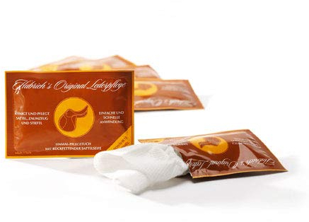 Hubrich's Original Lederpflege - pflegendes Reinigungstuch für Glattleder, einzeln verpackt (1)