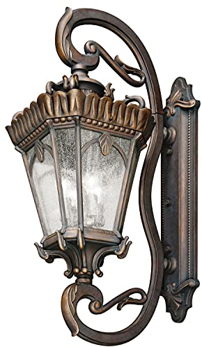 Licht-Erlebnisse Opulente Außenwandleuchte AMELIA groß H:117cm Vintage Design Antike Lampe Eingang Haustür aussen