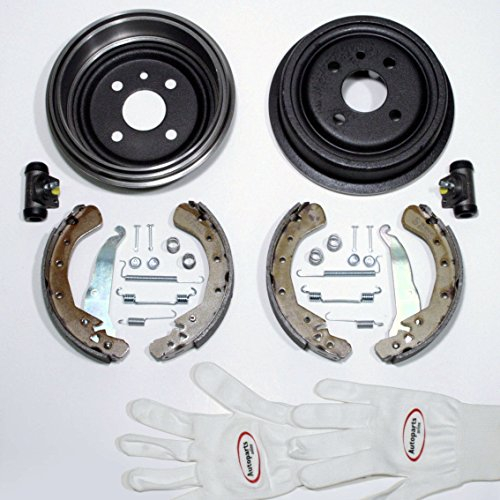 Autoparts-Online Set 60015964 Bremstrommeln Bremsen Bremsbacken Zubehör Radzylinder für hinten die Hinterachse