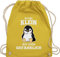 Shirtracer Turnbeutel Rucksack - Sprüche Statement mit Spruch - Ich bin klein aber scheiß gefährlich Pinguin weiß - Unisize - Gelb - stoff beutel+rucksack+mit+sprüchen spruechen turn tasche beutel