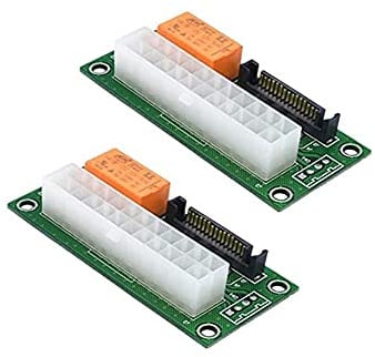 Thsion Mehrfachnetzteil-Adapter, Sync-Startkarte, Dual-PSU-Stecker, Jumper-Anschluss mit Sata, 2 Stück