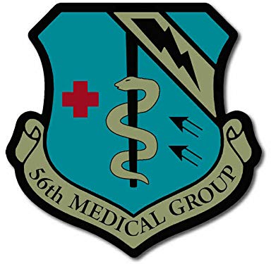 Sticker-Designs 10cm! Klebe-Folie Wetterfest Made-IN-Germany 56th Medical Group Shield air Force Medic Logo UV&Waschanlagenfest Auto-Aufkleber Profi-Qualität! F1124