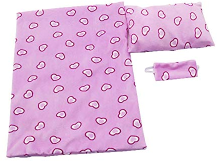Uteruik Puppenbett-Set, Schlafsack, Augenbinde, Kissen, Bettzubehör für 45,7 cm amerikanische Puppe, 3-teiliges Set (#C)