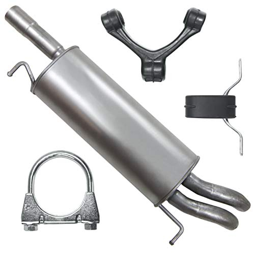 Adamot Endschalldämpfer Auspuff Endtopf für 1.9 TDI 2.5 TD VW Passat B5, Superb 1 I 1.9 TDI 2.0 TDI