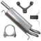 Adamot Endschalldämpfer Auspuff Endtopf für 1.9 TDI 2.5 TD VW Passat B5, Superb 1 I 1.9 TDI 2.0 TDI