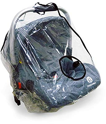 Petite&Mars Regenschutz für Babyschale, Baby-Autositz, Babytrageschalen * Universal * Schadstofffrei