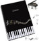 dcas A4 Notenmappe, Musiknotizbuch, Aufklappbare Notenmappe, Wasserdicht Musikordner, Schwarz Chormappe Musik Notenständer, Chor Musikordner, 30 Taschen / 60 Seiten, Für Musiker, Schule, Haushalt