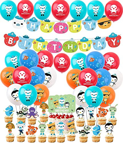 rosepartyh Geburtstag Deko Anime Luftballons Kuchen Topper Alles Gute zum Geburtstag Girlande Kindergeburtstag Tortendeko für Kinder Anime Thema Partydekorationen