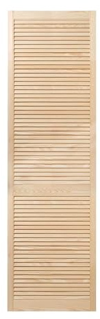 ben+camilla.com offene Lamellentür | 201,3 x 59,4 cm Natur | Hochwertige Massivholz Lamellentüren | Für Schrank- und Möbelbau | Kiefernholz unbehandelt