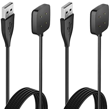 Hianjoo 2 PCS USB Charger Cable Compatible with Fitbit Versa 4 / Versa 3 / Sense 2 / Sense, 3.3ft Magnetic Charging Cable Replacement Dock