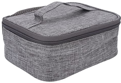 Natudeco Elektrisch beheizte Lunchbox USB-beheizte Lunchbox mit großer Kapazität, wasserdichtem Oxford-Stoff, leicht, tragbar, beheizte Bento-Box, isolierte Lunchbox für Reisen zu Hause oder im Büro