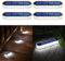 YiLaie Luces Solares LED Exterior Jardin, Luces Solares Exterior,Luz Blanca 5700K Luz Solar Exterior con ON/OFF Automático Focos LED Exterior Solares IP68 Impermeable Farolas Solares Exterior,4 piezas