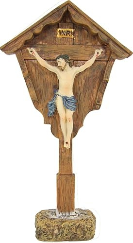 FADEDA Marterl klein/Höhe:16 cm/handbemalt/detailgetreue Krippen Figuren - Weihnachten Tisch Dekoration Krippe Zubehör
