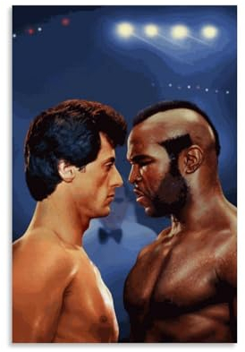 YBRAVO Movie Rocky 3 Poster Dekorative Malerei Leinwand Wandkunst Wohnzimmer Poster Schlafzimmer Malerei,Wandkunst Bilddruck Moderne Familienzimmer Dekor 08x12inch(20x30cm)
