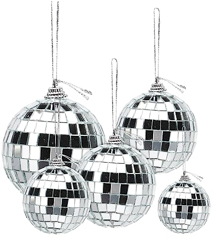 Homoyoyo 36st Mini-disco-ornamente Partyzubehör Der 70er Hängende Disco Disco-kugel-dekorationen Spiegellicht Hochzeitsdekoration Led-spiegel Mini-discokugel Bar-disco Draussen Glas Kuchen