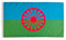 Drapeau gitan, drapeau gypsy 150 x 90 cm, drapeau romani, drapeau des gitans