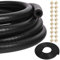 Tuyau de carburant 3 mètres, diamètre 4mm Tuyau de carburant avec collier de serrage 20 pièces pour moteurs, voitures, motos, tracteurs et petits moteurs