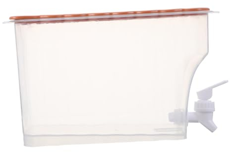 Milisten Stainless Steel Cold Drink Dispenser Spigot Water Jug for Household Office Simple Design Leakproof White