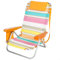 AKTIVE Silla Playa Plegable, 4 Posiciones, Multicolor, 51x45x76 cm, Incluye cojín Acolchado, Bolsillo Lateral, Asa Hombro, Soporta 110 kg, Multiposición, Respaldo reclinable (62674)