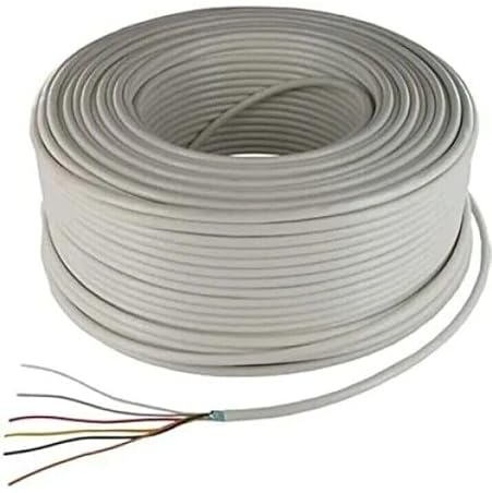 Cable alarma madejas 100 m CCA apantallado 2 x 0,50 + 6 x 0,22 CEAM