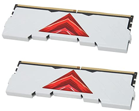Yanmis DDR4-RAM 16 GB 3600 MHz PC4 28800U CL18-22-22-42 1,35 V Desktop-Speichermodul mit Kühlkörper für Büro (weiß), Yanmis0d8qn2i3x1-11
