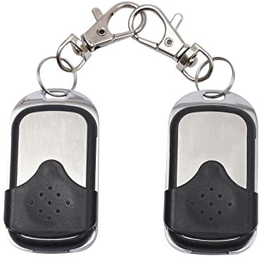 HuKaiL Lot de 2 télécommandes universelles pour porte de garage - 433 MHz - Avec 4 boutons radio - Pour porte de garage - Pour interrupteur, lumière, porte de garage, interrupteur de volet roulant