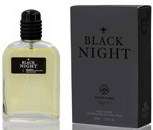 Black Night - Kompatibel mit Black Afgano Nasomato. Eau de Cologne Intensiv 100 ml, Pheromone Parfum Herren, Äquivalentes Parfüm