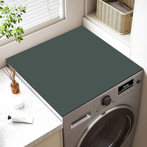 Vegena Waschmaschinenauflage: Universal Rutschfest Saugfähig, Schnell Trocknend, Vielseitig Für Küche, Waschküche, Badezimmer (60 X 60 Cm, Dunkelgrün)