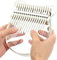 Kalimba 17 Schlüssel, transparentes Acryl Daumenklavier Kalimba Thumb Piano Finger Kalimba Instrument mit EVA-Tragetasche Stimmhammer Lernwerkzeuge für Kinder Erwachsene Anfänger