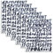 6Sheet Capital Letter Stickers,Stick on Self Adhesive Number Stickers 1Inch Vinyl Waterproof Letters Alphabet Number Sticky for Scrapbooking Craft Signs